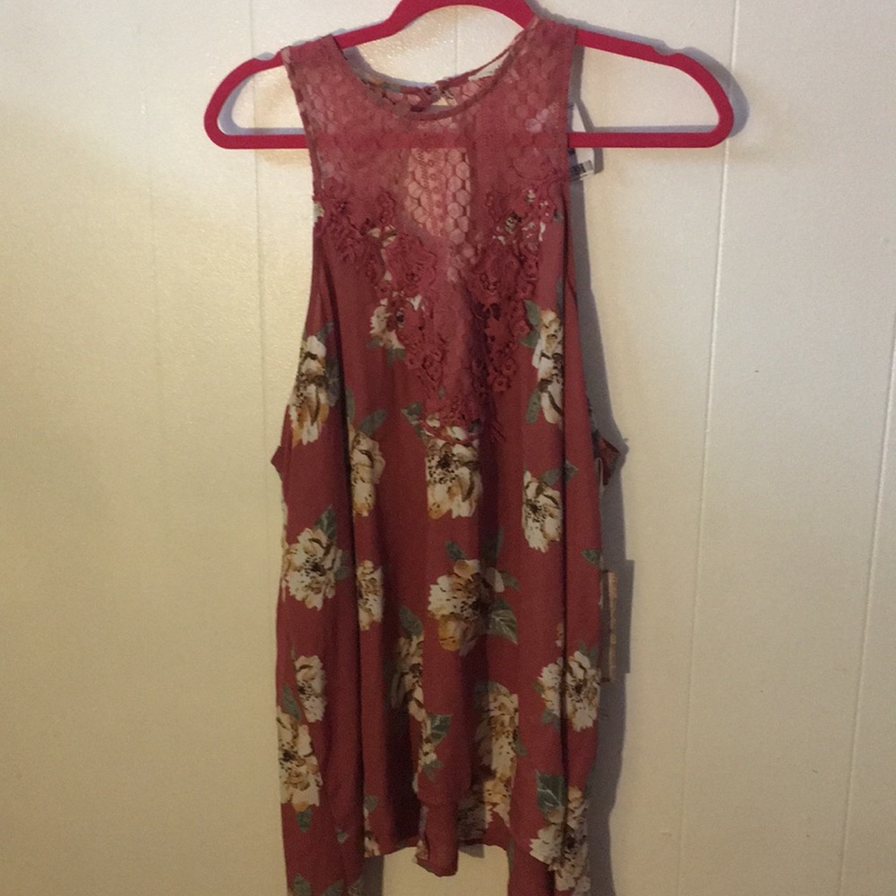 Floral Lace Tank